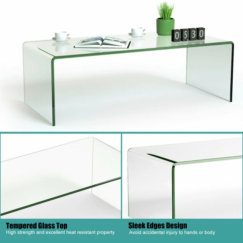 Brand new ๐ Costway Tempered Glass Coffee Table Accent Cocktail Table Living Room Furniture ๐ 7 Brand new ๐ Costway Tempered Glass Coffee Table Accent Cocktail Table Living Room Furniture ๐ - Image 7