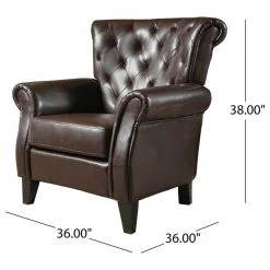 Deals ⭐ GDFStudio Solvang Contemporary Oversized Tufted Leather Club Chair, Hazelnut Brown 🛒 13 Deals ⭐ GDFStudio Solvang Contemporary Oversized Tufted Leather Club Chair, Hazelnut Brown 🛒 -Living Room Furniture Shop b601fe670f93150b 3756 w800 h800 b1 p0