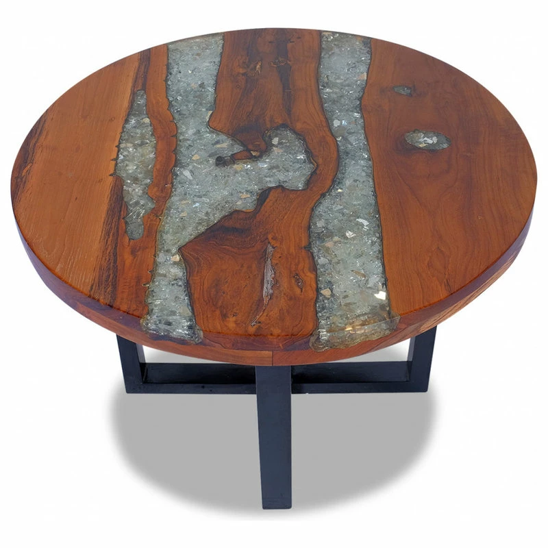 Cheapest ๐ฅ Vida XL LLC VidaXL Solid Teak Wood Coffee Table Resin Handmade Paint Finish Side End Couch ๐ฏ 2 Cheapest ๐ฅ Vida XL LLC VidaXL Solid Teak Wood Coffee Table Resin Handmade Paint Finish Side End Couch ๐ฏ - Image 2