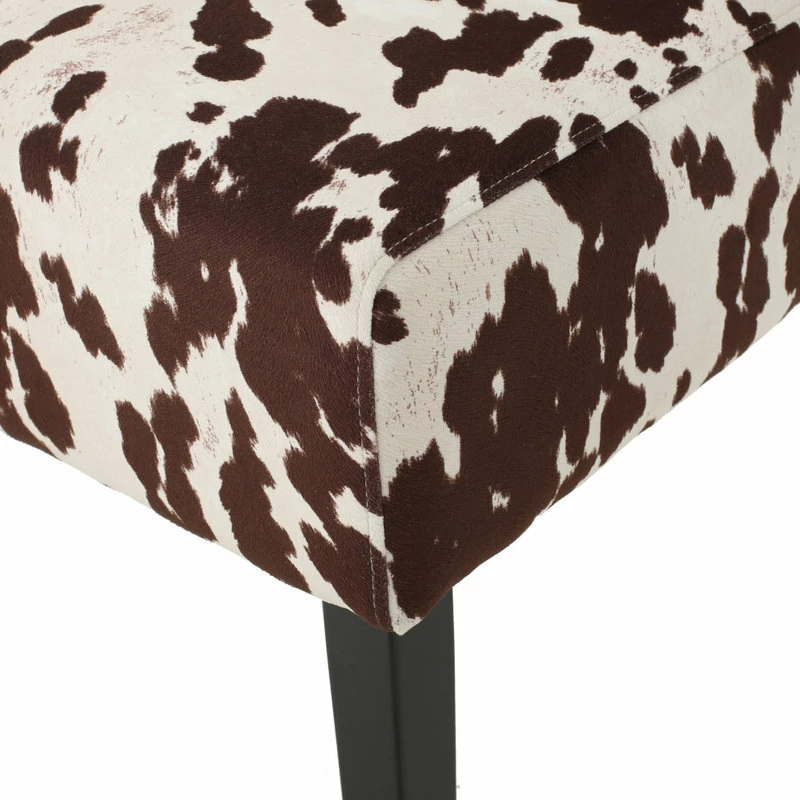 Discount 👏 GDFStudio Percival Upholstered Dining Chairs, Set Of 2, Milk Cow + Dark Brown, Velvet 🎉 7 Discount 👏 GDFStudio Percival Upholstered Dining Chairs, Set Of 2, Milk Cow + Dark Brown, Velvet 🎉 - Image 7