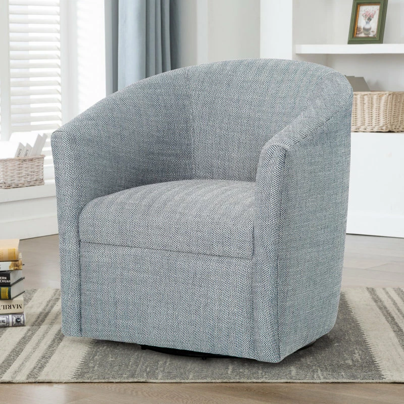 Best Sale 🔥 Comfort Pointe Lynton Swivel Chair, Indigo 🛒 2 Best Sale 🔥 Comfort Pointe Lynton Swivel Chair, Indigo 🛒 - Image 2