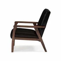 Wholesale ✔️ Baxton Studio Nikko Faux Leather Wooden Lounge Chair, Dark Brown 🔥 7 Wholesale ✔️ Baxton Studio Nikko Faux Leather Wooden Lounge Chair, Dark Brown 🔥 -Living Room Furniture Shop bc6173b80b43c501 0360 w800 h800 b1 p0