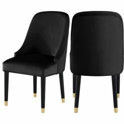 Buy ๐ MOD The Maisie Dining Chair, Black, Velvet, Set Of 2 โ๏ธ