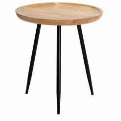 Best deal โญ Madeleine Home Inc. Chervey Tri Pin Side Table, Natural ๐