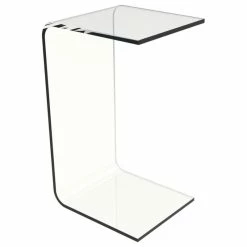 Top 10 ๐ฅฐ Acrylic Side Table-Clear And Modern C-Style Vertical End Table By Lavish Home ๐