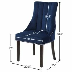 Cheap 🔥 Meridian Furniture Oxford Velvet Dining Chair, Set Of 2, Navy ✨ -Living Room Furniture Shop c0318ac902741503 5015 w800 h800 b1 p0