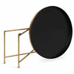 Best Pirce 😍 Uniek Celia Round Metal Coffee Table, Black/Gold 28.25x28.25x19 ✨ -Living Room Furniture Shop c771722f00c90f57 9700 w800 h800 b1 p0