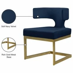 Flash Sale 🎉 MOD The Eve Dining Chair, Navy And Gold, Velvet And Metal ⌛ -Living Room Furniture Shop c8619a9d02741608 0748 w800 h800 b1 p0