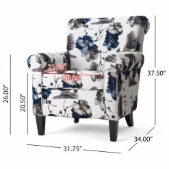 Top 10 ⌛ GDFStudio GDF Studio Manon Blue & White Floral Print Fabric Club Chair 💯 12 Top 10 ⌛ GDFStudio GDF Studio Manon Blue & White Floral Print Fabric Club Chair 💯 -Living Room Furniture Shop c8d14fc3036c6087 0985 w800 h800 b1 p0