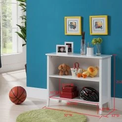 Outlet 🤩 Pilaster Designs Paris 2-Shelf Bookcase, White 🛒 -Living Room Furniture Shop ca21cb8e0a5e940c 6728 w800 h800 b0 p0