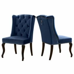 Brand new 🎉 MOD The Florence Dining Chair, Navy, Velvet, Set Of 2 🔥