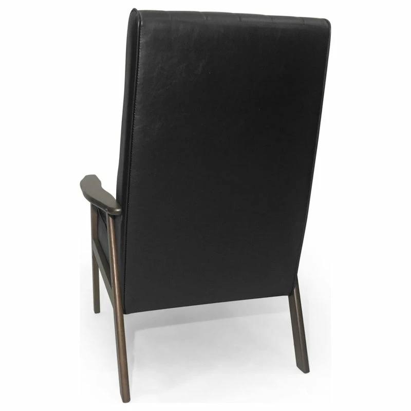 Best Sale 👍 GDFStudio Xanthe Accent Chair, Matte Black And Walnut 🌟 5 Best Sale 👍 GDFStudio Xanthe Accent Chair, Matte Black And Walnut 🌟 - Image 5