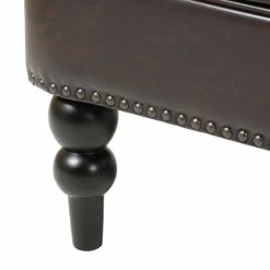 Brand new 🛒 GDFStudio GDF Studio Medford Club Chair, Nailhead Trim, Brown, Faux Leather 💯 -Living Room Furniture Shop ce81d8c4039ab9c9 0629 w800 h800 b0 p0