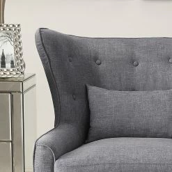 Budget 🛒 Rosevera Corporation Millett Wingback Chair, Gray 😉 -Living Room Furniture Shop d0516a8a0bae2a25 5452 w800 h800 b0 p0