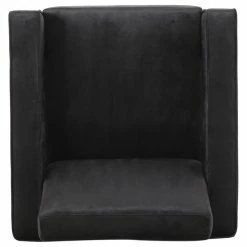 Outlet 🤩 GDFStudio Kerman Modern Glam Velvet Club Chair, Black/Silver 😍 -Living Room Furniture Shop d13170330f906ab2 7765 w800 h800 b1 p0