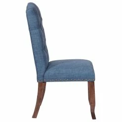Best deal 🛒 Office Star Products Jessica Tufted Dining Chair, Navy Fabric With Bronze Nailheads And Coffee Legs 🧨 -Living Room Furniture Shop d1e1cf2c08fdd495 2169 w800 h800 b1 p0