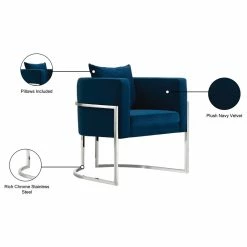 Buy 🎉 Meridian Furniture Pippa Velvet Accent Chair, Navy 💯 -Living Room Furniture Shop d301c05602740d05 3001 w800 h800 b1 p0