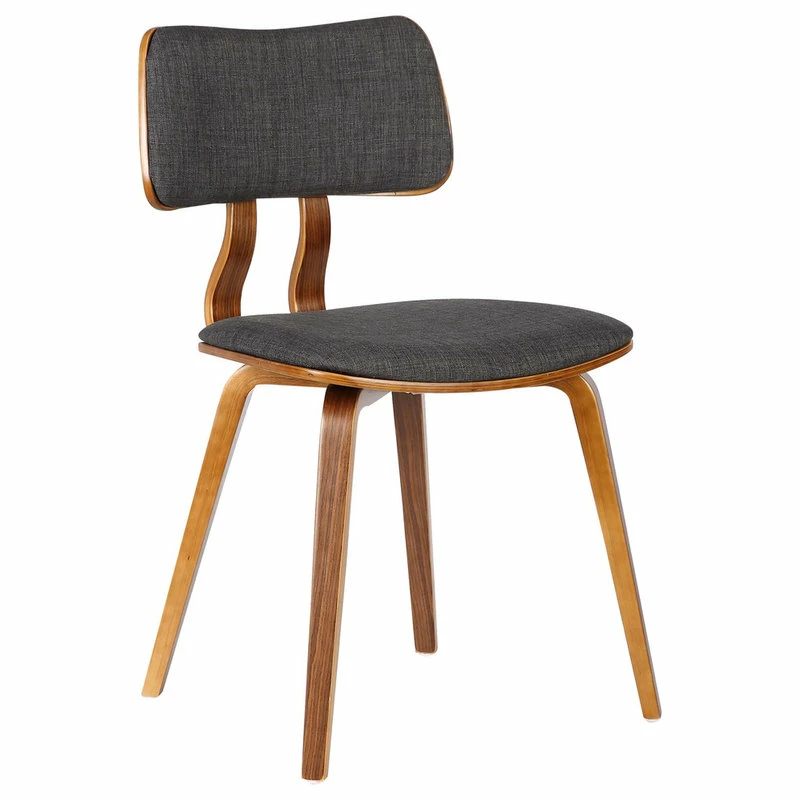 Promo 🔥 Armen Living Jaguar Mid-Century Dining Chair, Walnut, Charcoal 🤩 1 Promo 🔥 Armen Living Jaguar Mid-Century Dining Chair, Walnut, Charcoal 🤩
