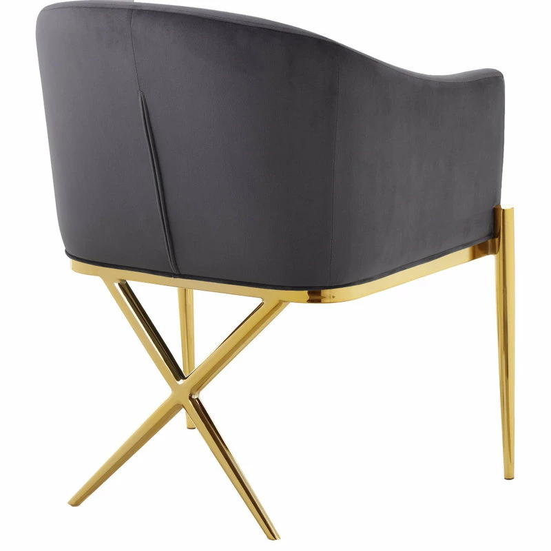 New 𧨠MOD The Parker Dining Chair, Velvet, Gray, Gold Legs π₯° 2 New 𧨠MOD The Parker Dining Chair, Velvet, Gray, Gold Legs π₯° - Image 2