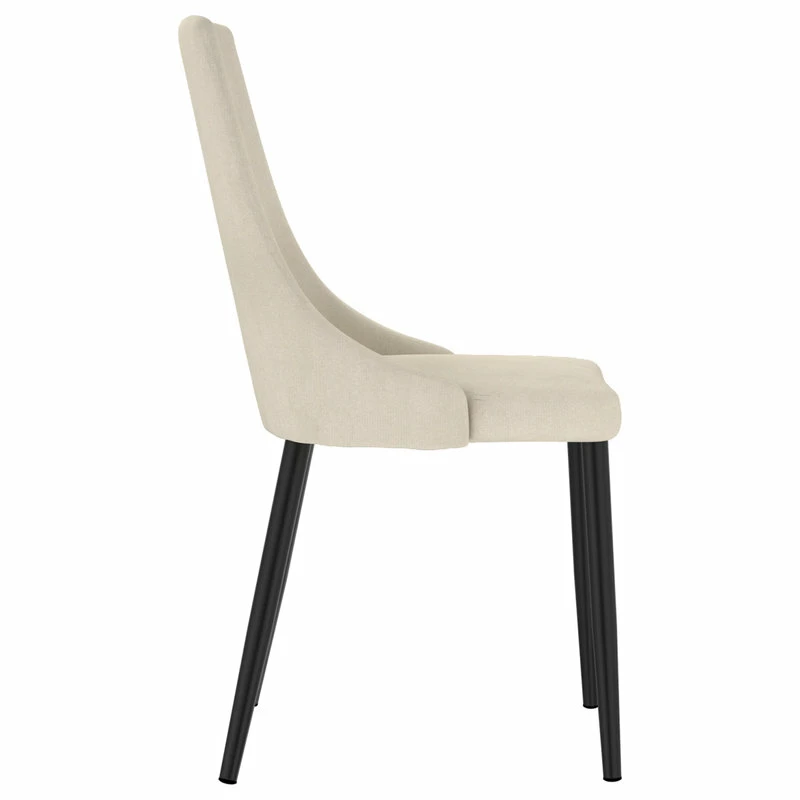 New 🔥 MOD The Lofton Dining Chair, Beige, Fabric, Set Of 2 ❤️ 4 New 🔥 MOD The Lofton Dining Chair, Beige, Fabric, Set Of 2 ❤️ - Image 4