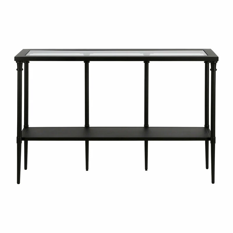 Cheap ๐ Henn&Hart 45" Blackened Bronze Metal/Glass Console Table ๐ 3 Cheap ๐ Henn&Hart 45" Blackened Bronze Metal/Glass Console Table ๐ - Image 3