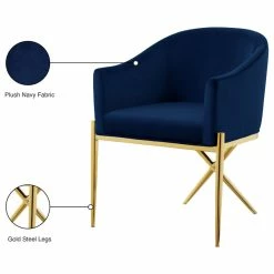 Outlet ⌛ MOD The Parker Dining Chair, Velvet, Navy, Gold Legs ❤️ -Living Room Furniture Shop dac1f0ba0274178e 0746 w800 h800 b1 p0