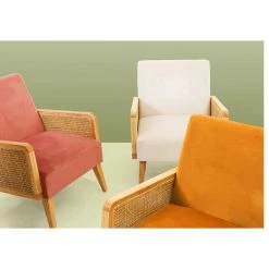 Top 10 🎁 Karat Home Delphine Cane Accent Chair, Yellow 🧨 -Living Room Furniture Shop dbf14eec0d4be501 1362 w800 h800 b1 p0