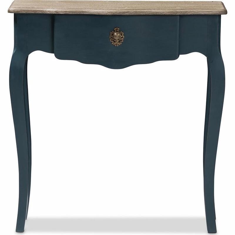 Cheap 😀 Baxton Studio Mazarine Classic And Provincial Blue Spruce Console Table 🎁 3 Cheap 😀 Baxton Studio Mazarine Classic And Provincial Blue Spruce Console Table 🎁 - Image 3