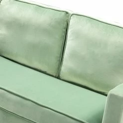 Deals 😉 Karat Home Upholstered Sofa With Loose Back, Sage 😉 -Living Room Furniture Shop df716a22005923a1 2028 w800 h800 b0 p0