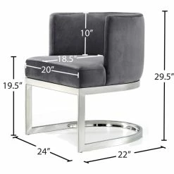 Flash Sale ๐ Meridian Furniture Gianna Velvet Dining Chair, Gray, Chrome Base ๐งจ 13 Flash Sale ๐ Meridian Furniture Gianna Velvet Dining Chair, Gray, Chrome Base ๐งจ -Living Room Furniture Shop df915ca10274136b 3318 w800 h800 b1 p0