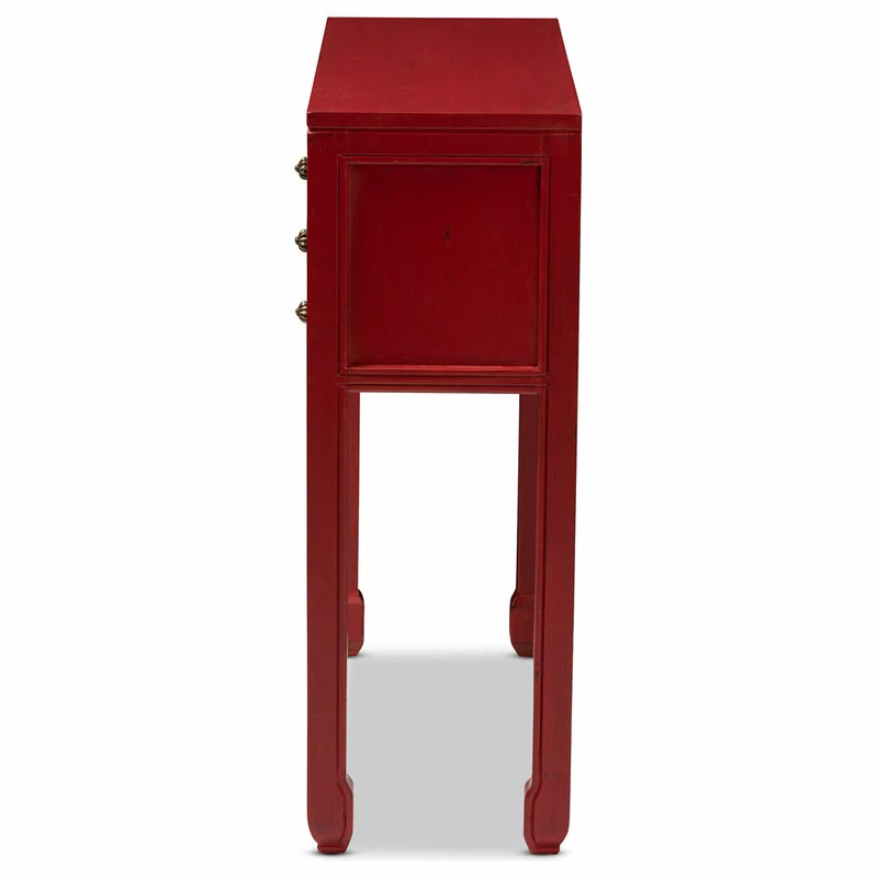 Best Pirce ๐ Baxton Studio Melodie Red Wood Bronze Accents 6-Drawer Console Table ๐ฅฐ 5 Best Pirce ๐ Baxton Studio Melodie Red Wood Bronze Accents 6-Drawer Console Table ๐ฅฐ - Image 5