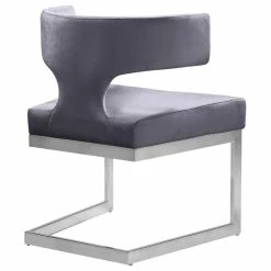 Promo 😀 MOD The Eve Dining Chair, Gray And Chrome, Velvet And Metal 🔥 13 Promo 😀 MOD The Eve Dining Chair, Gray And Chrome, Velvet And Metal 🔥 -Living Room Furniture Shop dfb11285027415d5 0745 w800 h800 b1 p0