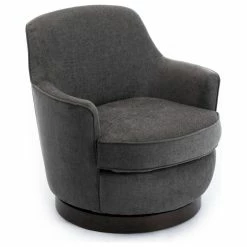 Budget 🤩 Comfort Pointe Reese Charcoal Wood Base Swivel Chair 💯 -Living Room Furniture Shop dfe1bc1c0fc926e5 6216 w800 h800 b1 p0