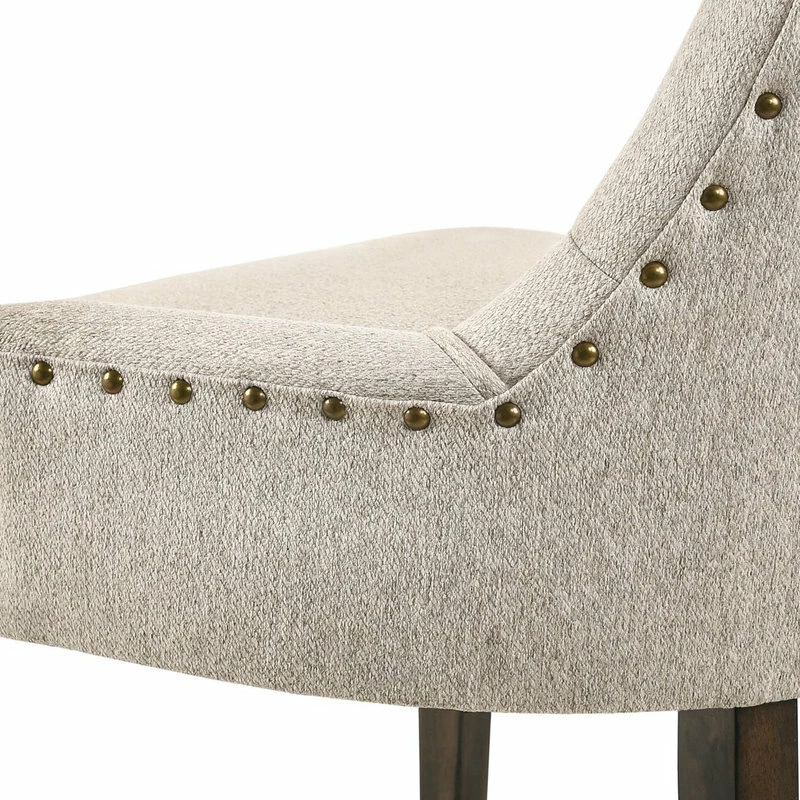 Budget 🛒 Acme Furniture Farren Side Chair, Beige Fabric And Espresso Finish ✔️ 5 Budget 🛒 Acme Furniture Farren Side Chair, Beige Fabric And Espresso Finish ✔️ - Image 5