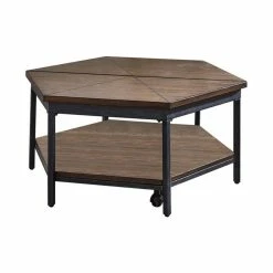 Promo 🔥 Steve Silver Ultimo Chocolate Wood Hexagon Lift-Top Cocktail Table 😍 -Living Room Furniture Shop e1614ce60d6df1c8 8041 w800 h800 b1 p0