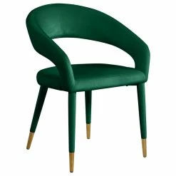 Discount 🎁 Meridian Furniture Destiny Dining Chair, Green, Velvet ✔️ -Living Room Furniture Shop e2c1a386018ee733 3389 w800 h800 b1 p0