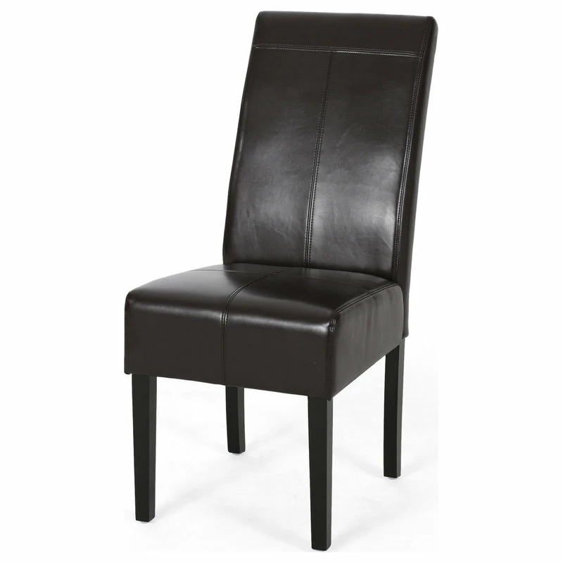 Deals ✔️ GDFStudio GDF Studio Percival T-stitched Chocolate Brown Leather Dining Chairs, Brown, Set ✨ 8 Deals ✔️ GDFStudio GDF Studio Percival T-stitched Chocolate Brown Leather Dining Chairs, Brown, Set ✨ - Image 8