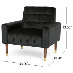 Flash Sale 🔥 GDFStudio GDF Studio Betsy Modern Button-Tufted Waffle Stitching Velvet Armchair, Black 😉 10 Flash Sale 🔥 GDFStudio GDF Studio Betsy Modern Button-Tufted Waffle Stitching Velvet Armchair, Black 😉 -Living Room Furniture Shop e591f1810f931b2e 4943 w800 h800 b1 p0