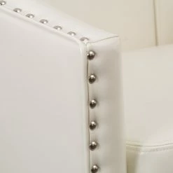 Cheapest 🎉 GDFStudio GDF Studio Carlton Tub Design Club Chair With Nailheads Accents, Ivory Leather 🤩 -Living Room Furniture Shop e961113201c3f200 4559 w800 h800 b0 p0