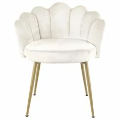 Promo 😉 MOD The Perla Dining Chair, Cream, Velvet, Set Of 2 😀 -Living Room Furniture Shop e981215f02741728 0722 w800 h800 b1 p0