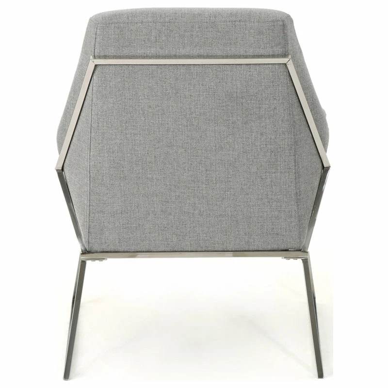 Buy ⌛ GDFStudio GDF Studio Zach Modern Fabric Armchair With Stainless Steel Frame, Gray ✔️ 6 Buy ⌛ GDFStudio GDF Studio Zach Modern Fabric Armchair With Stainless Steel Frame, Gray ✔️ - Image 6