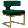 Hot Sale 👏 MOD The Eve Dining Chair, Green And Gold, Velvet And Metal 🌟