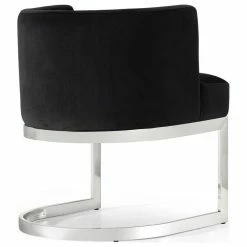 Outlet ⌛ MOD The Fay Dining Chair, Black And Chrome, Velvet ⭐ -Living Room Furniture Shop ed013eba0274154b 1287 w800 h800 b1 p0