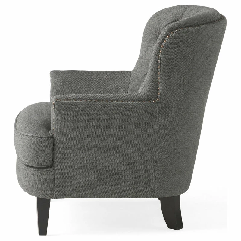 Promo 🤩 GDFStudio GDF Studio Teton Gray Fabric Club Chair And Ottoman 🥰 11 Promo 🤩 GDFStudio GDF Studio Teton Gray Fabric Club Chair And Ottoman 🥰 - Image 11