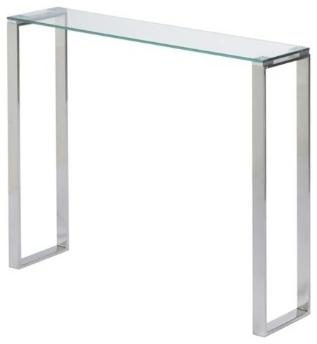 Hot Sale ✨ Plata Import LLC Irina Narrow Glass Console Table, 36" ✨ 1 Hot Sale ✨ Plata Import LLC Irina Narrow Glass Console Table, 36" ✨